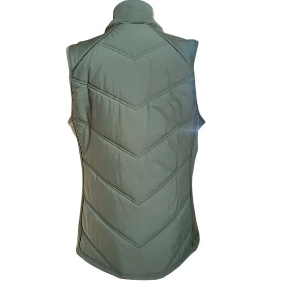 Like New Avia Olive Leaves Quilted Vest Size XL - Picture 6 of 12